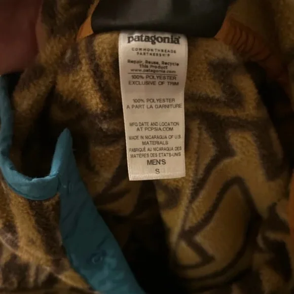 Vintage 2000’s Patagonia Synchilla Snap-T - Abstract Yellow Design - Picture 7 of 9
